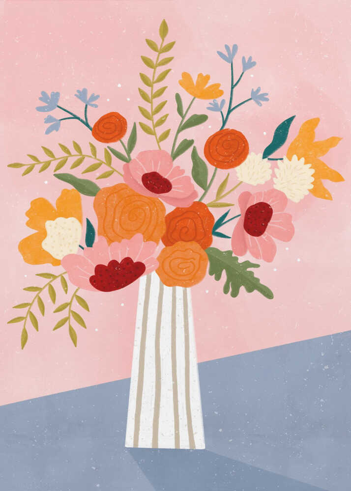 Modern Floral Arrangement Poster