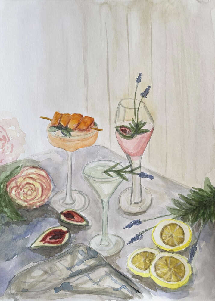 svalkande sommardrycker Poster