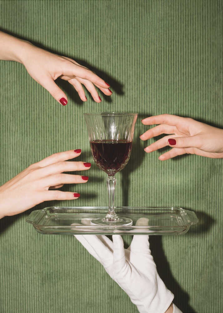 Elegant vinserveringsplakat