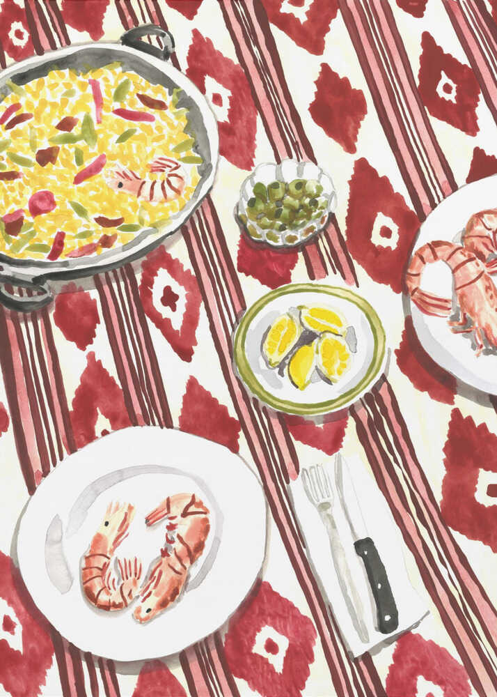 spansk paella Poster