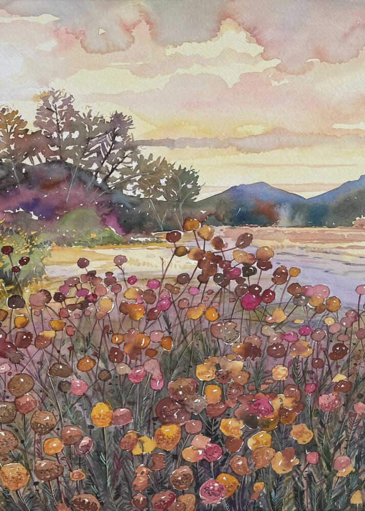 Golden Hour Bloom Poster
