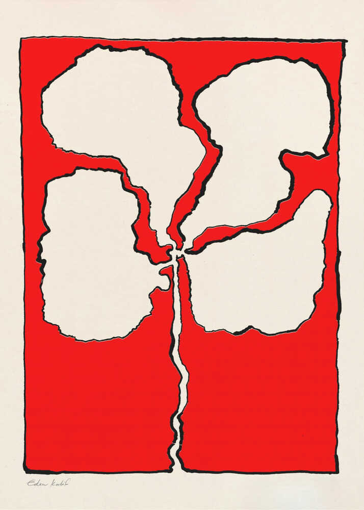 Röda blommor Poster