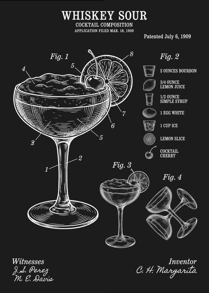 Whiskey Sour Kompositionsplakat