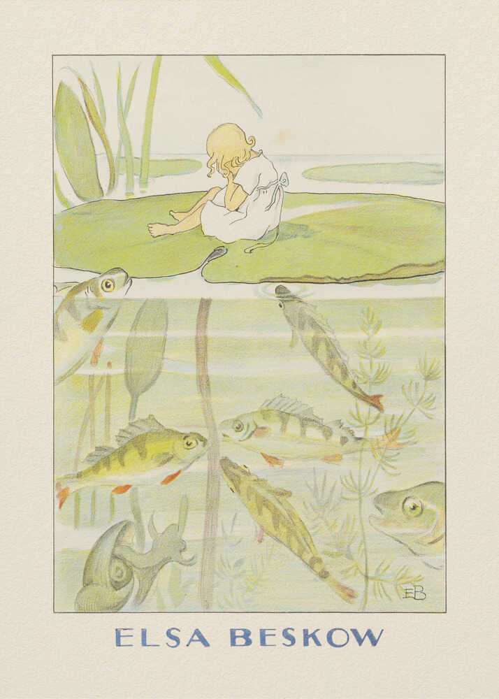 Tummelisa Näckrosbladet Elsa Beskow Hc Andersen Poster