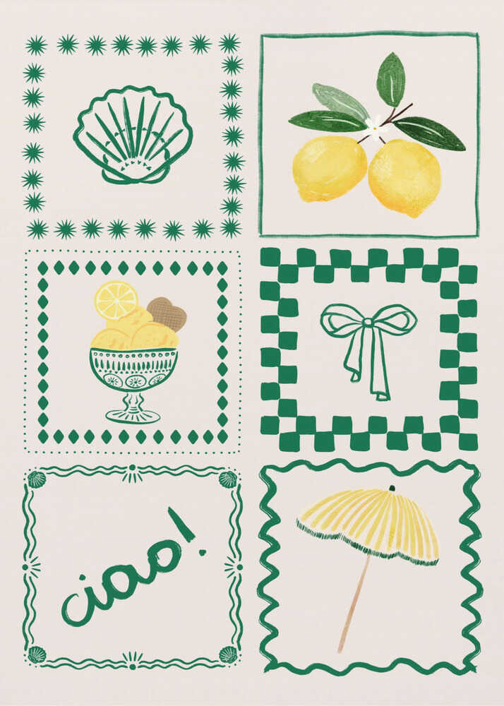 Cheerful Italian Summer Poster