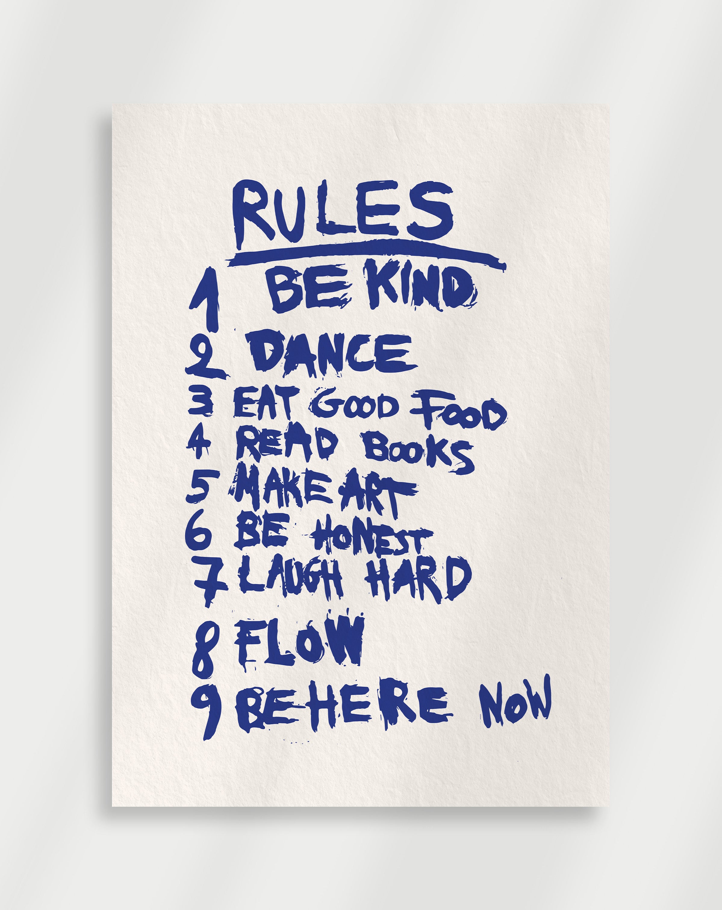 "Rules" Poster