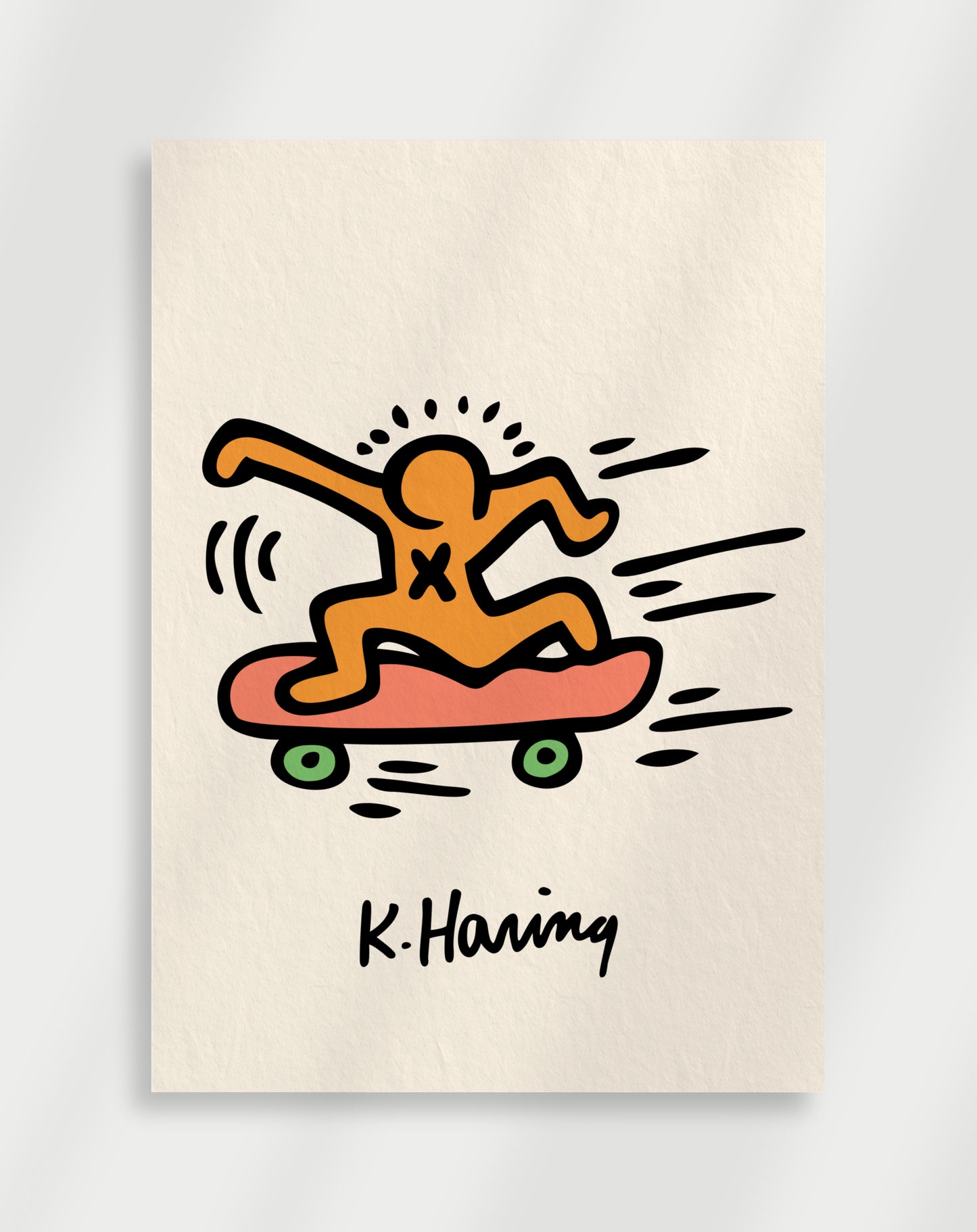 Skateboard Konst Poster