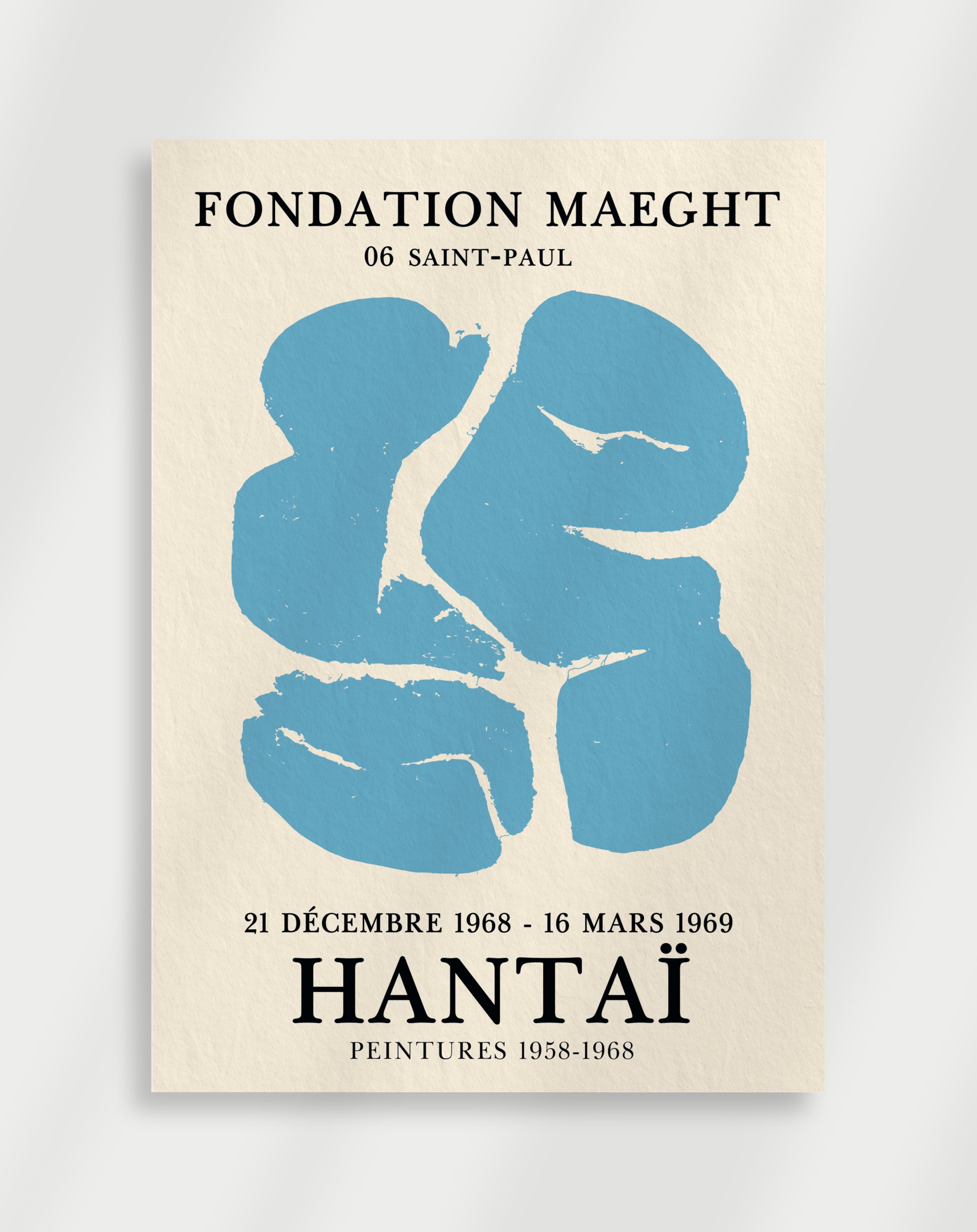 Hantai Blue Japandi Poster