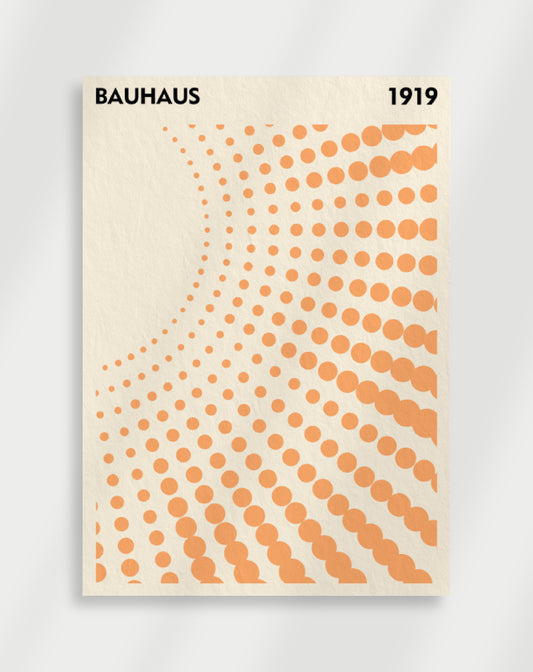 Bauhaus orange Poster