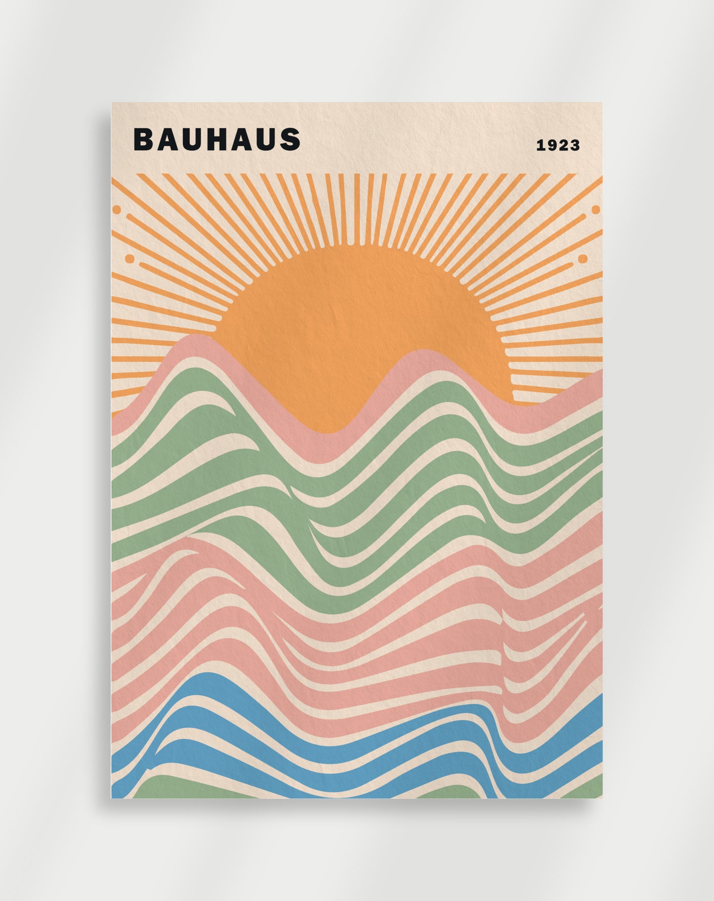 Bauhaus solnedgång Poster