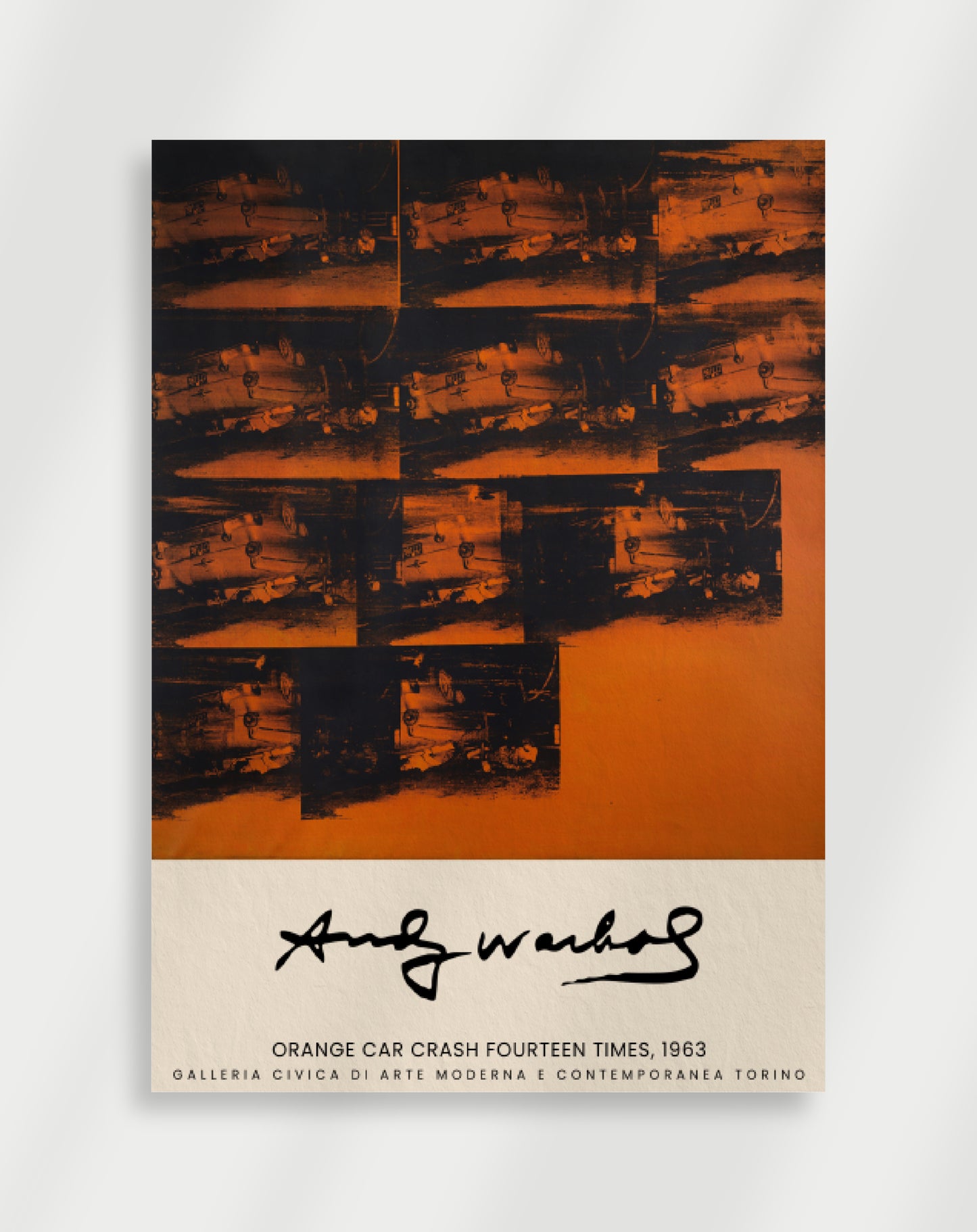 Andy Warhol orange Poster