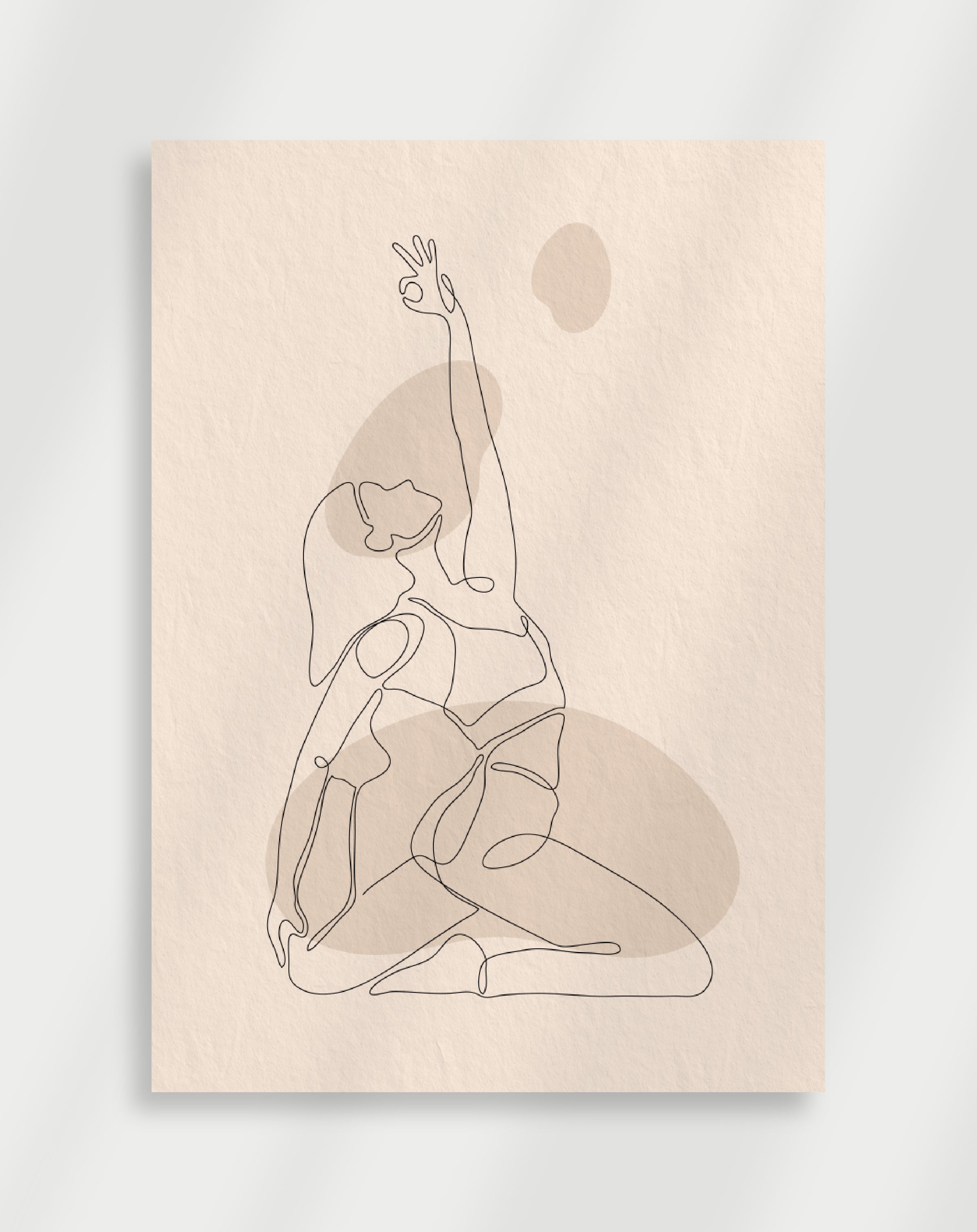 Woman Stretching Poster