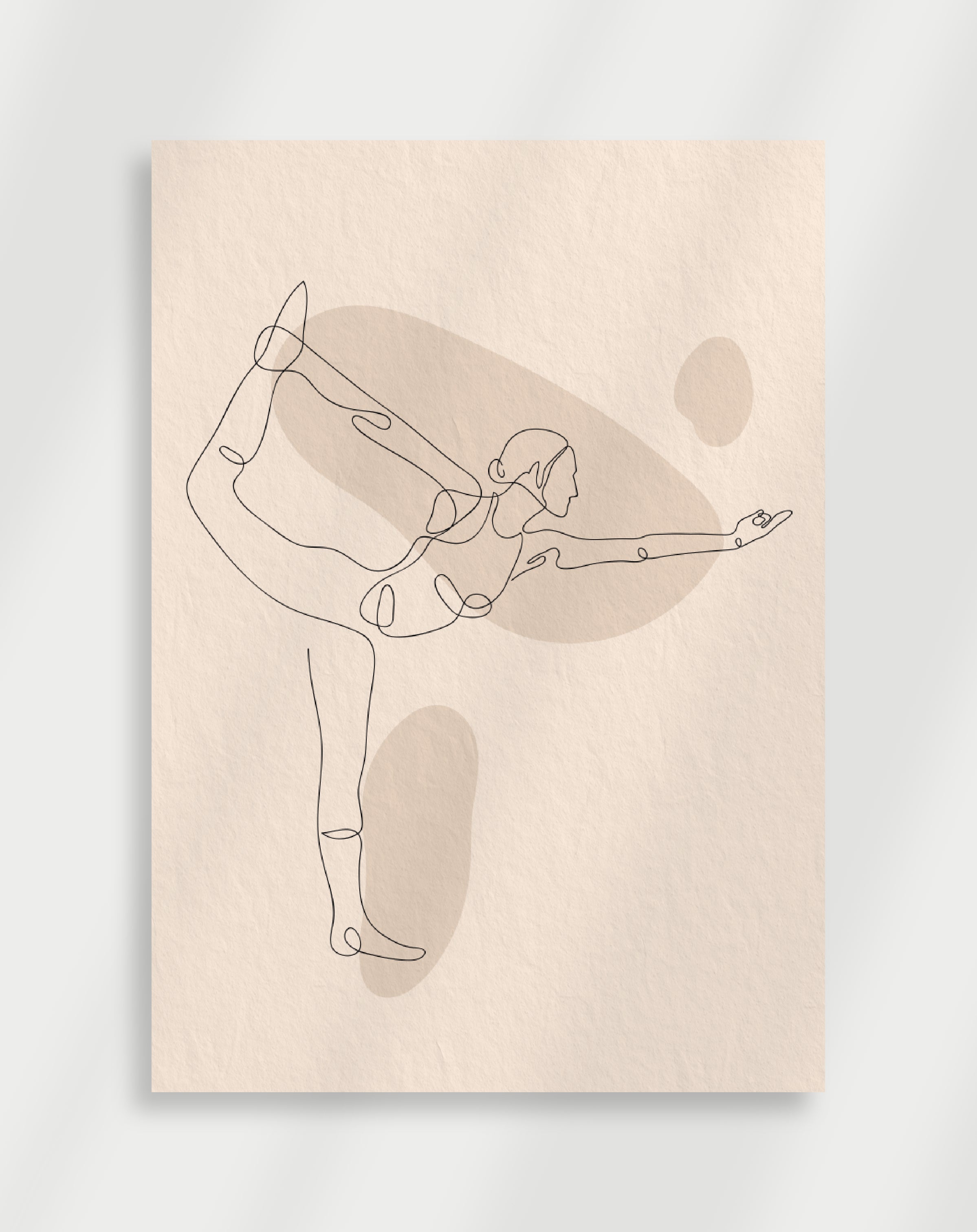 Woman Stretching Poster