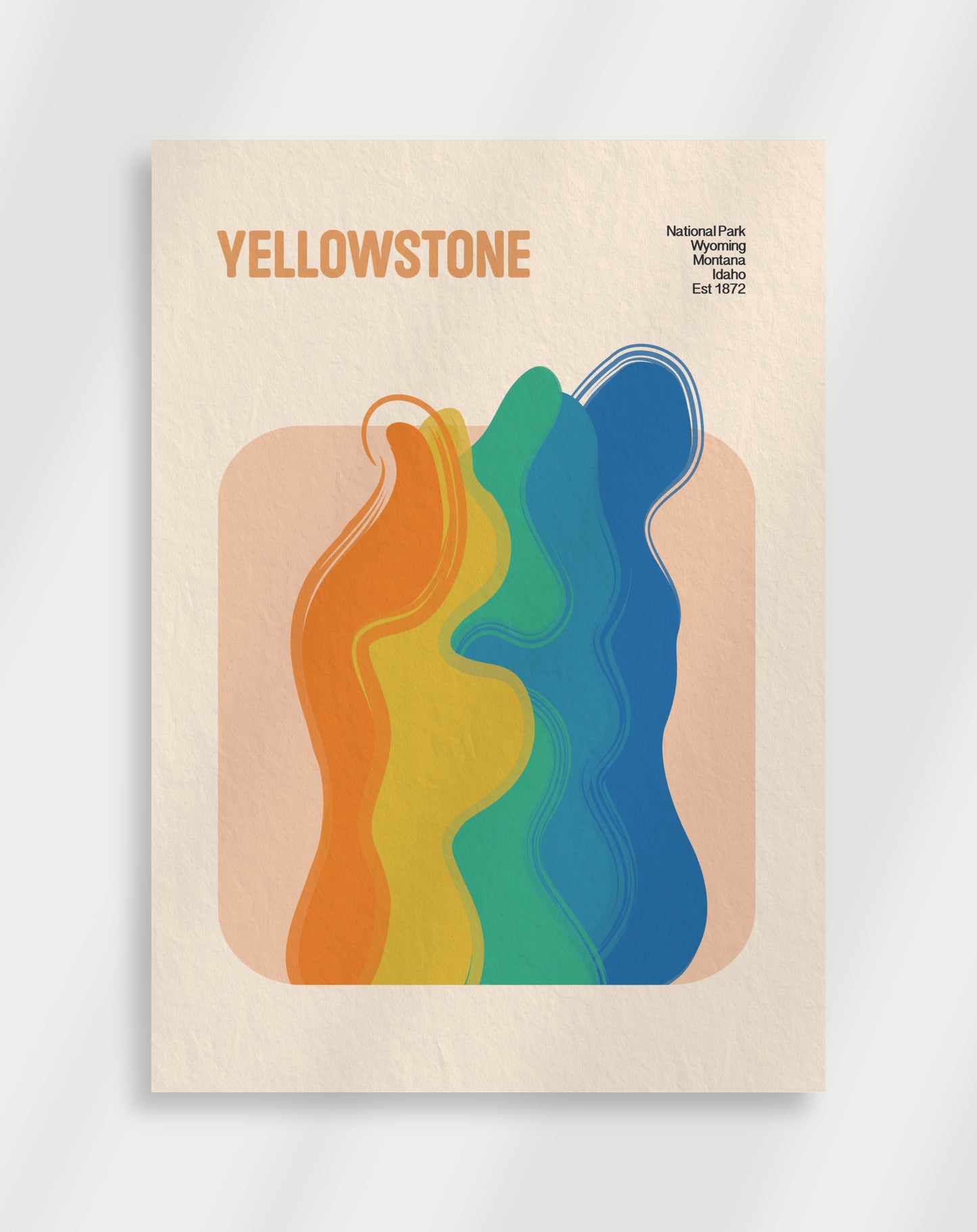 Yellowstone konst Poster