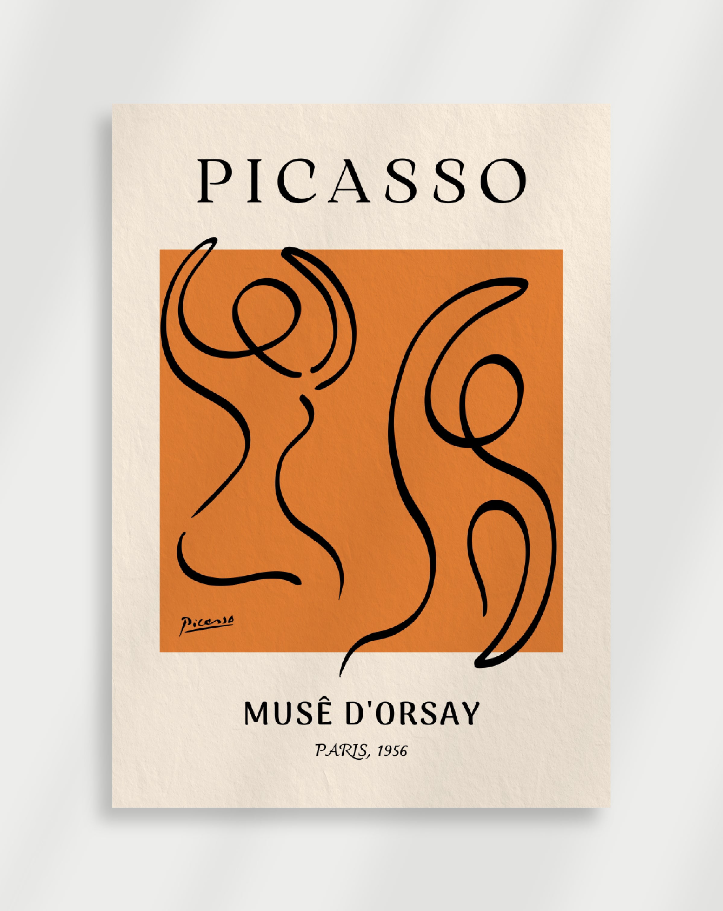 Picasso figurer konst Poster