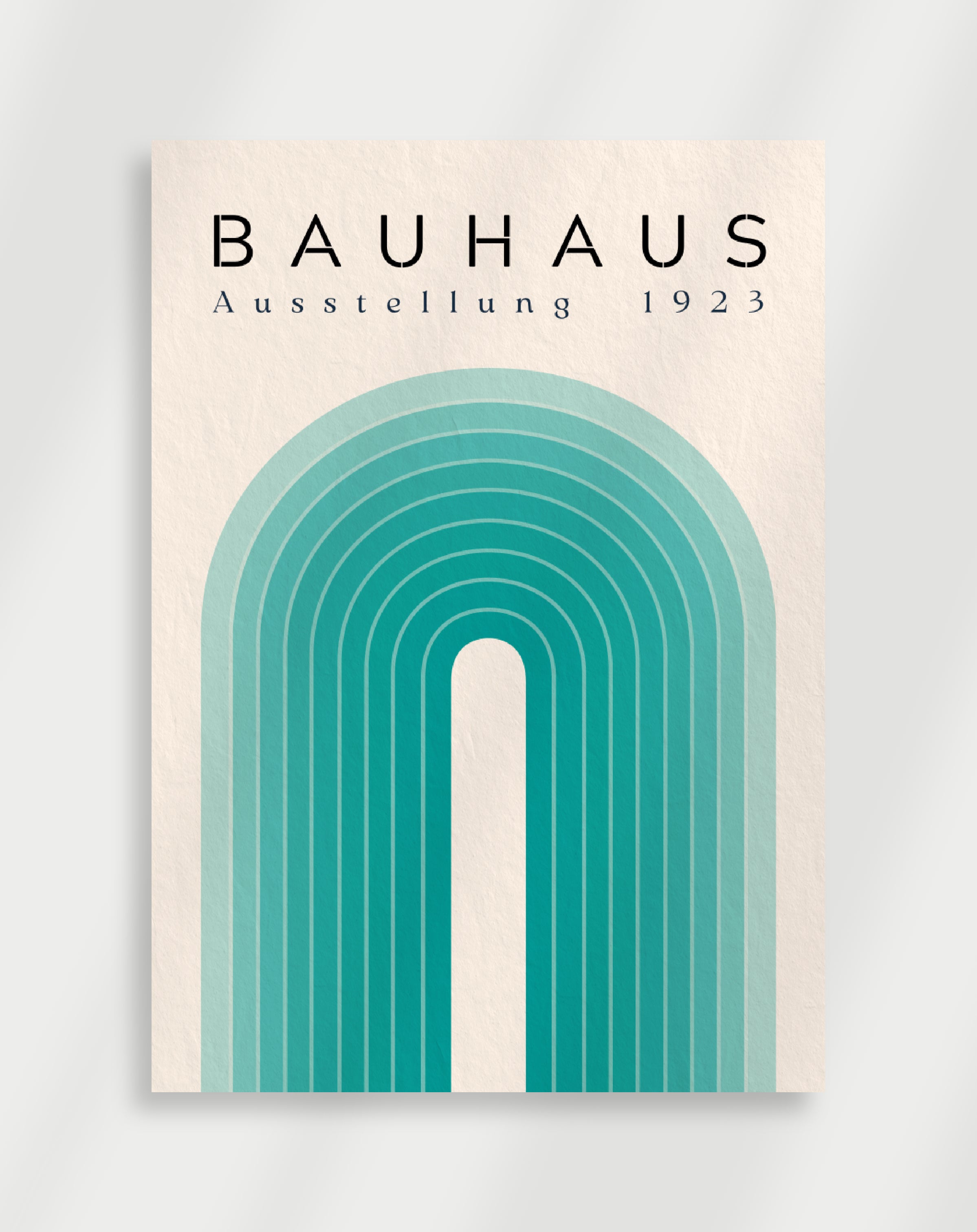 Bauhaus Grøn Abstrakt Plakat
