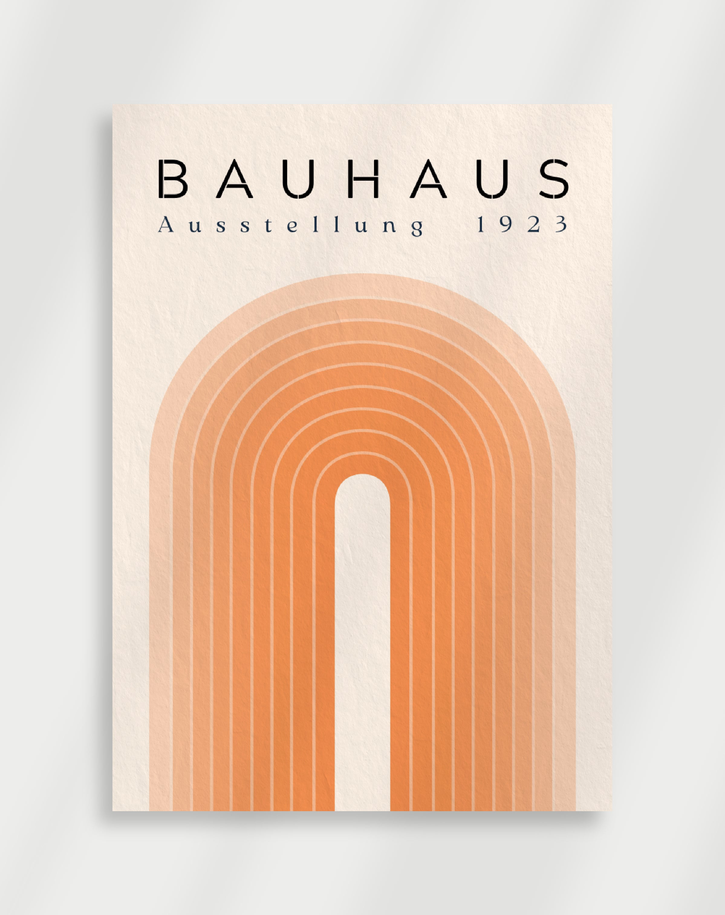 Bauhaus Arch Gradient Poster