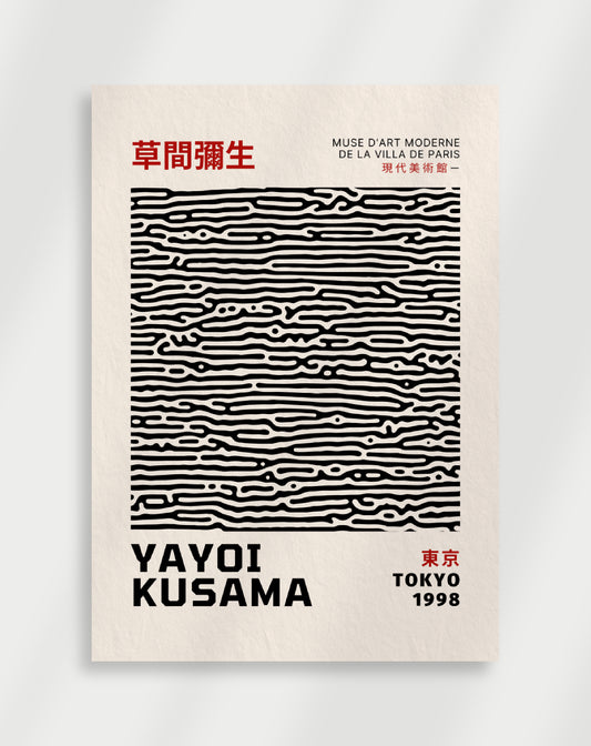 Yayoi Kusama "mönster" Poster