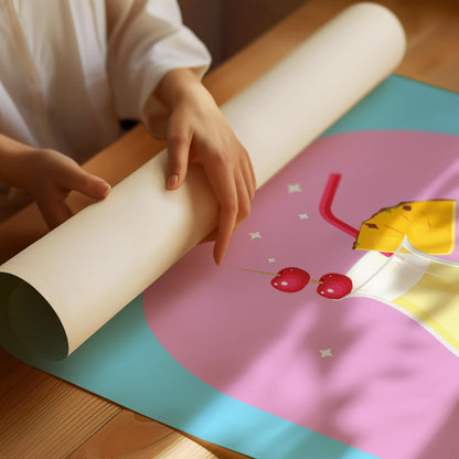 Pina Colado Cocktail Poster