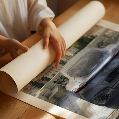 Ferrari Roma Car Poster