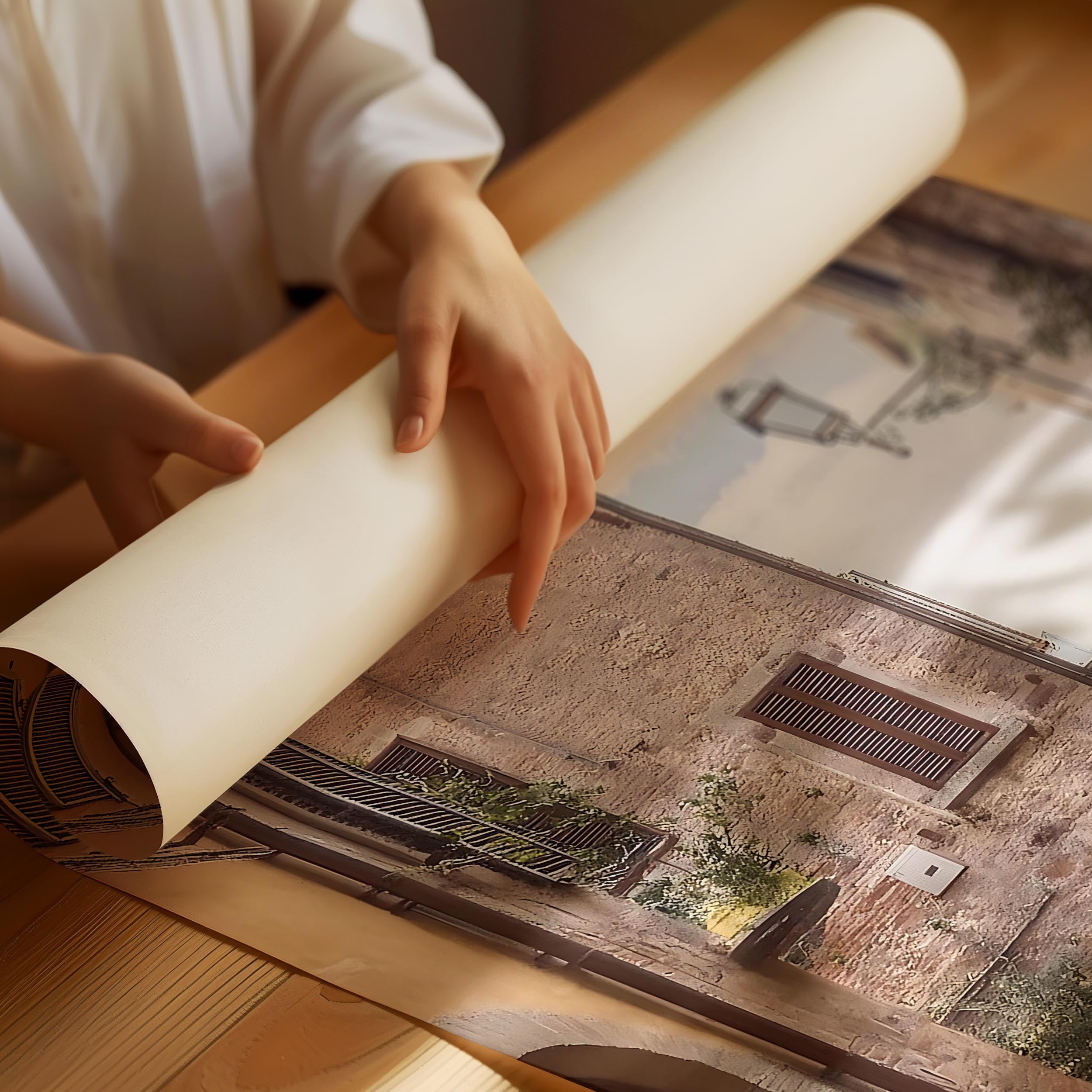 Tuscany street Poster