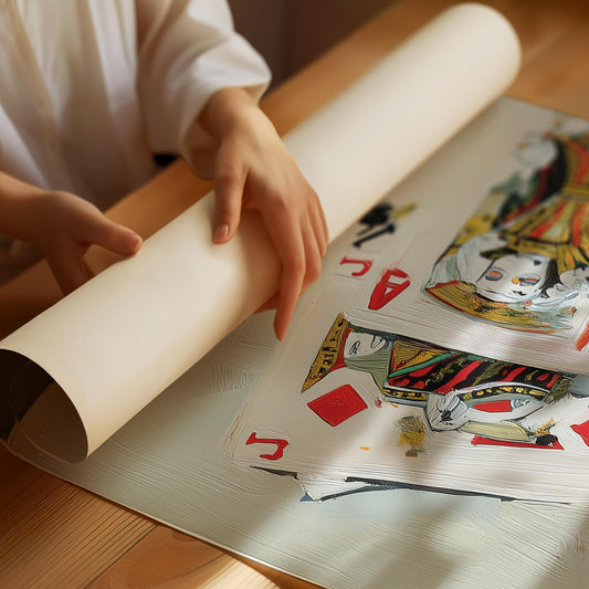 Playing cards and dice Poster
