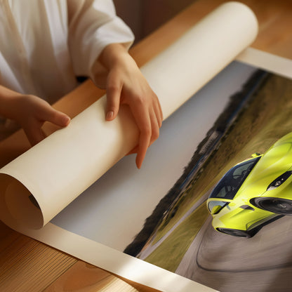 Aston Martin Vantage Car Poster