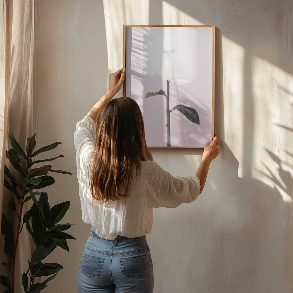 Ethereal White Bloom Poster