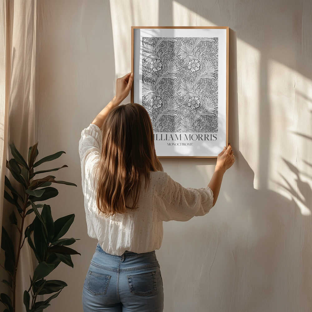 Monokrom Poster med ringblomma