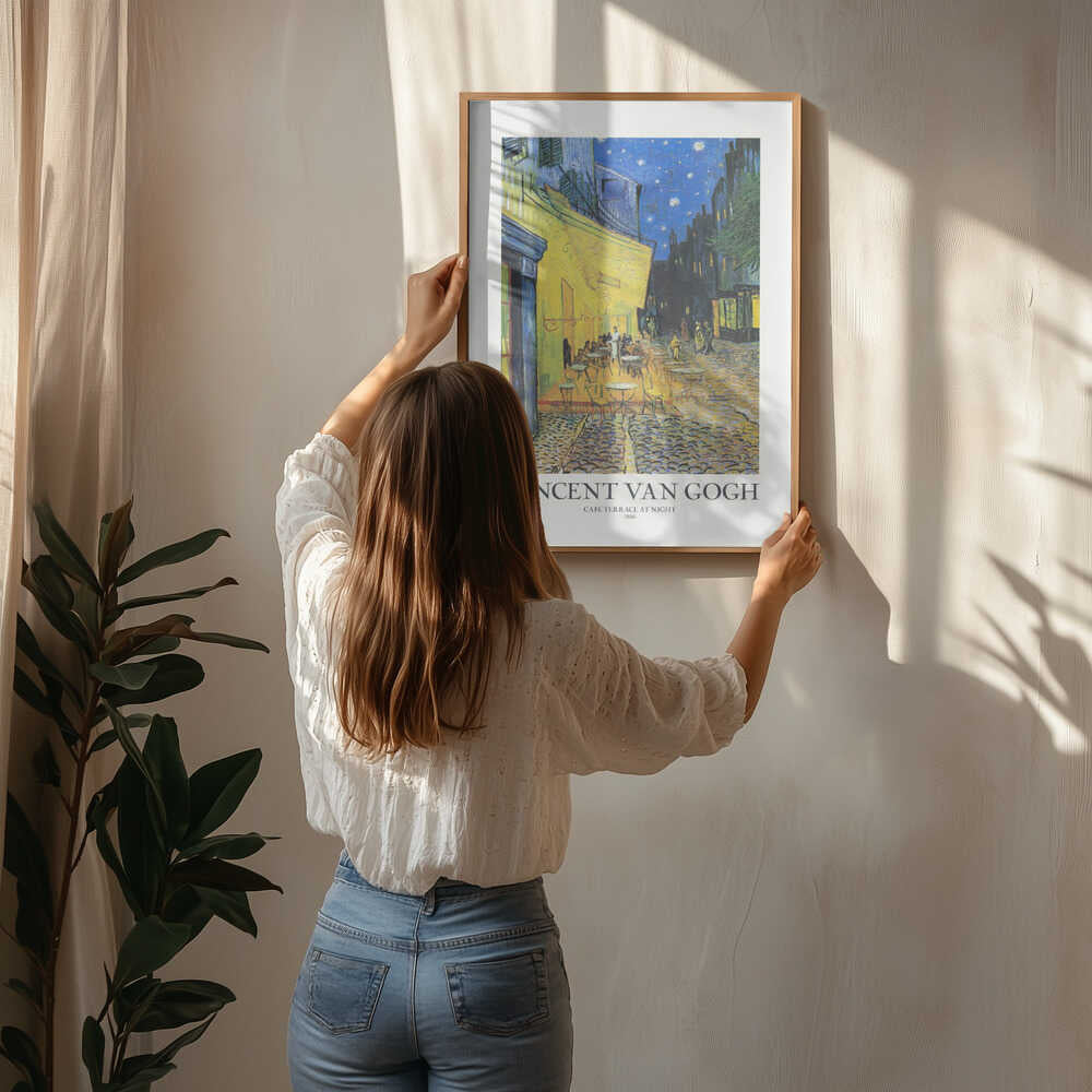 Vincent Van Gogh Kaféterrass På Kvällen Affisch