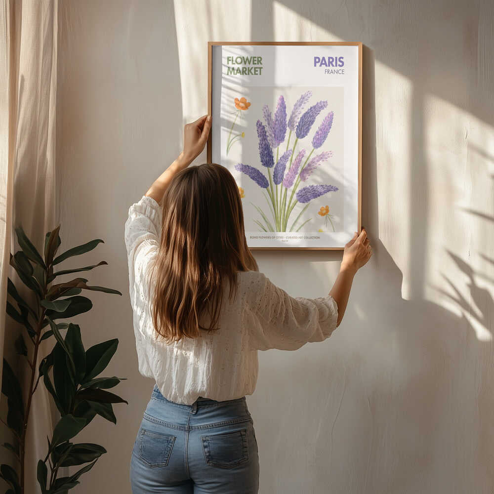 Lavender Blooms Poster