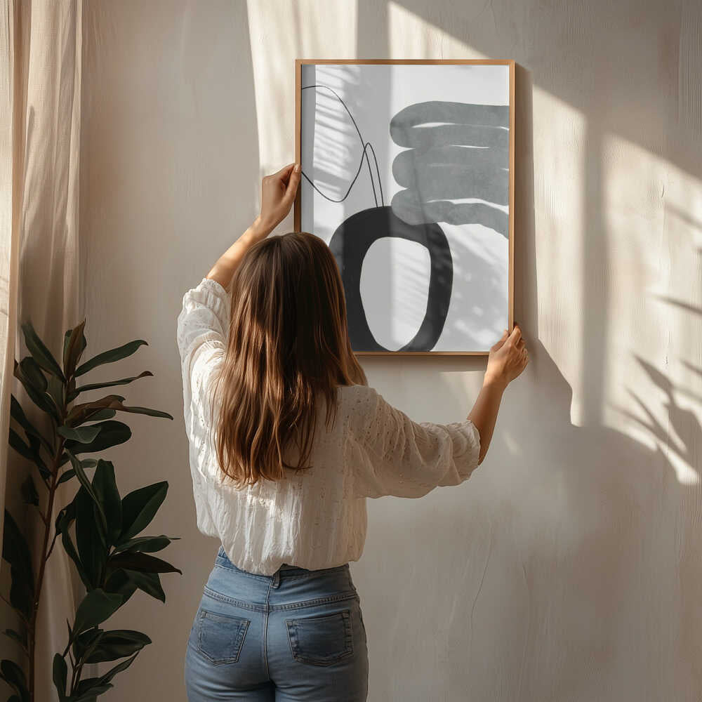 Malet linjer Swazz Kopie Plakat