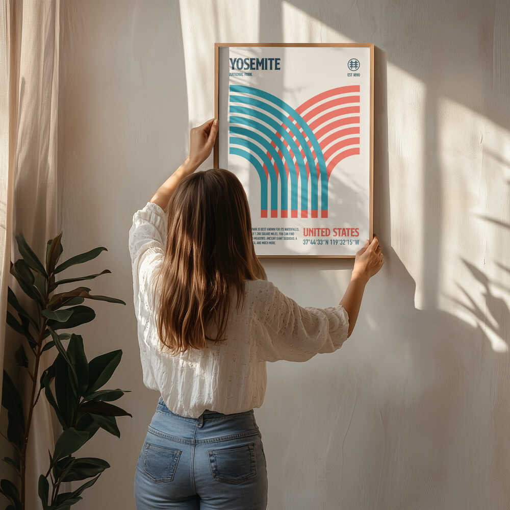 Yosemite nationalpark rese Poster