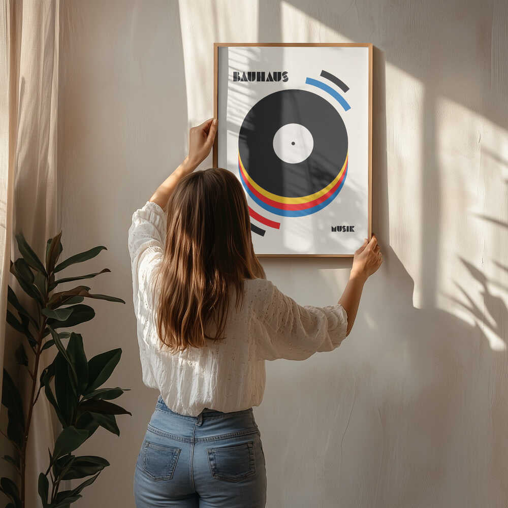 Abstrakt Musik Vinyl Poster
