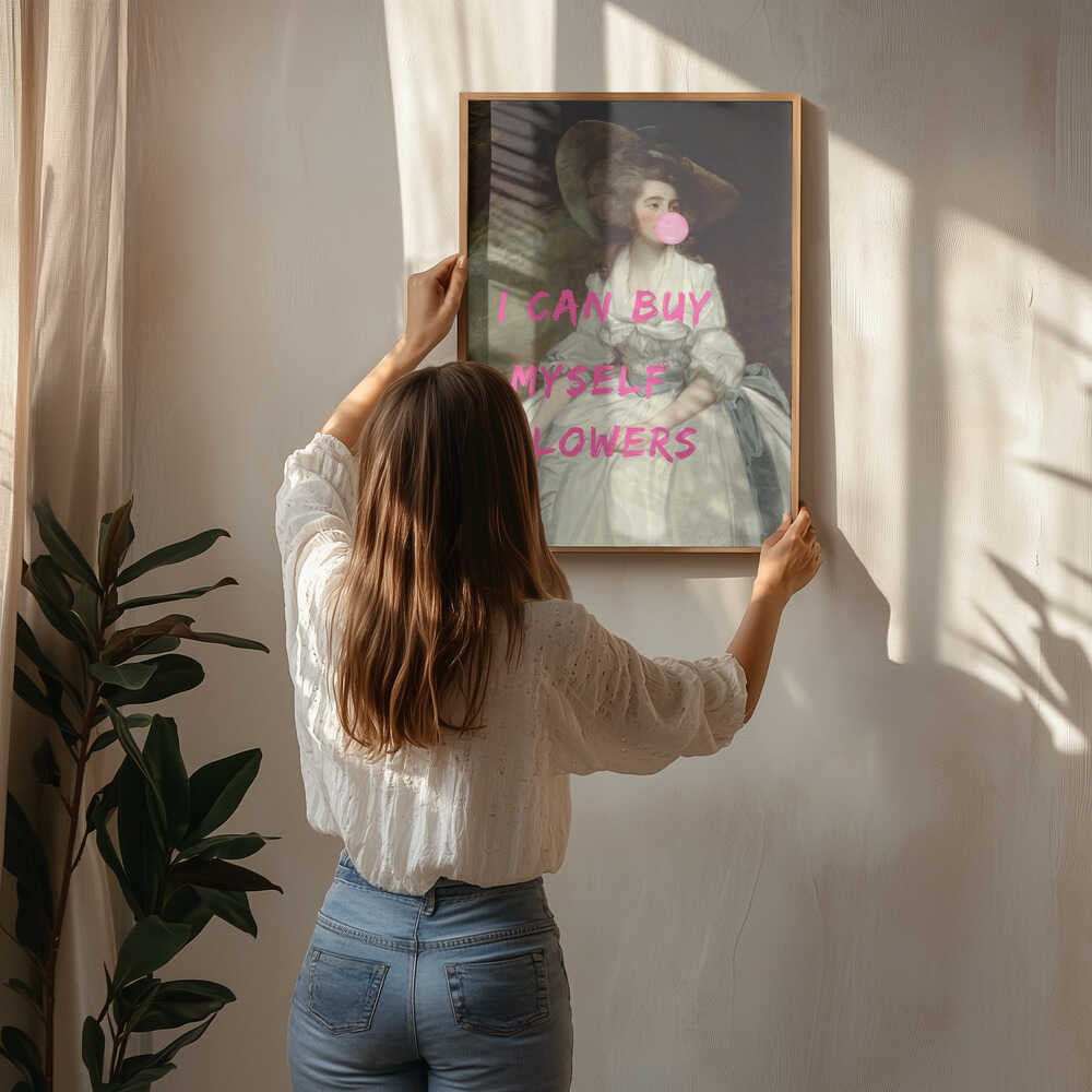 Jag kan köpa blommor till mig själv