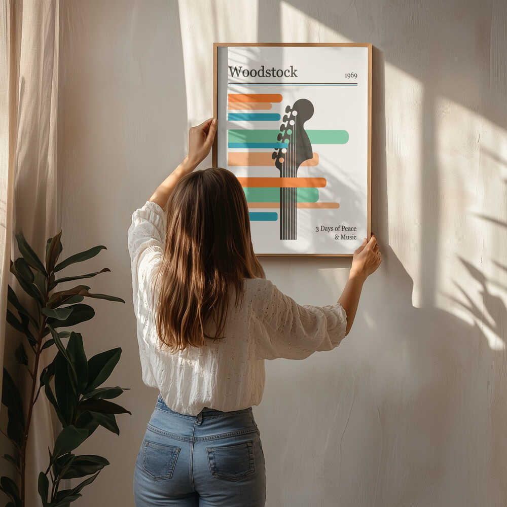 Woodstock gitarrfestival Poster