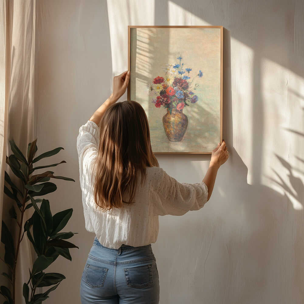 Blomster I Vase Plakat