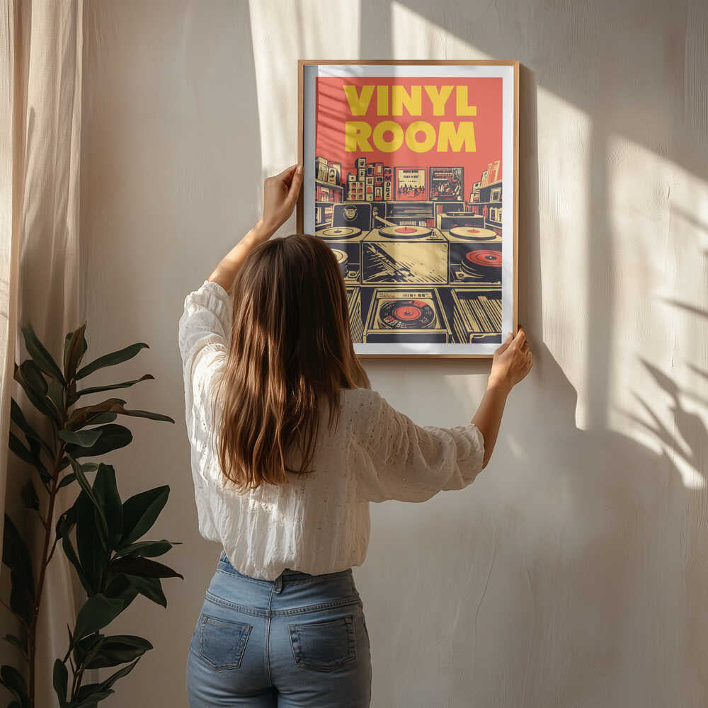 Retro Vinylbutik Plakat