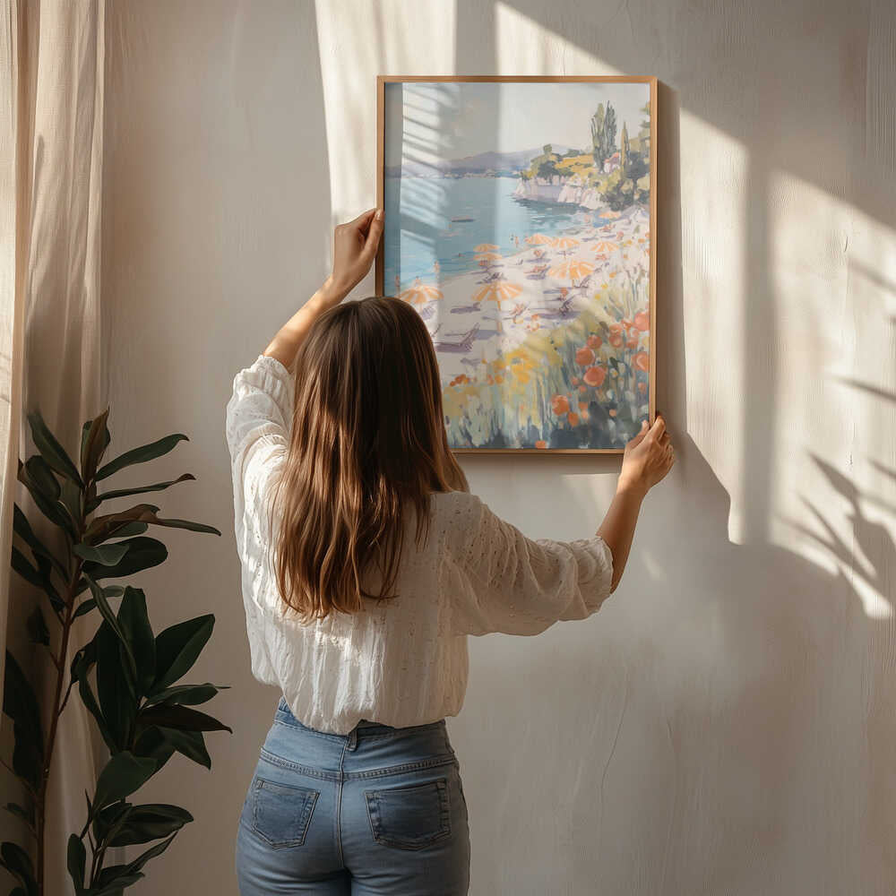 Medelhavsstranddag Poster