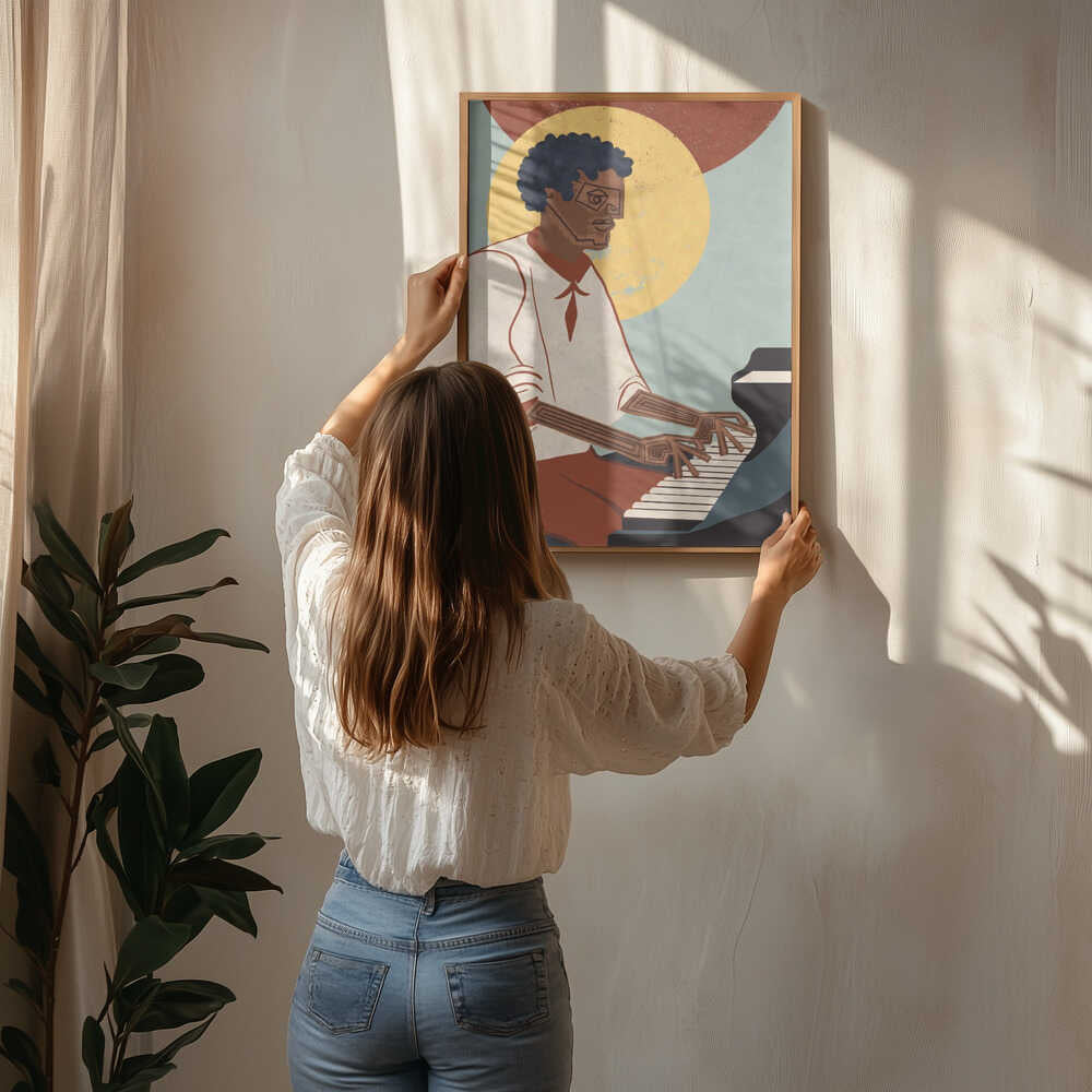 Själfull Pianist Poster