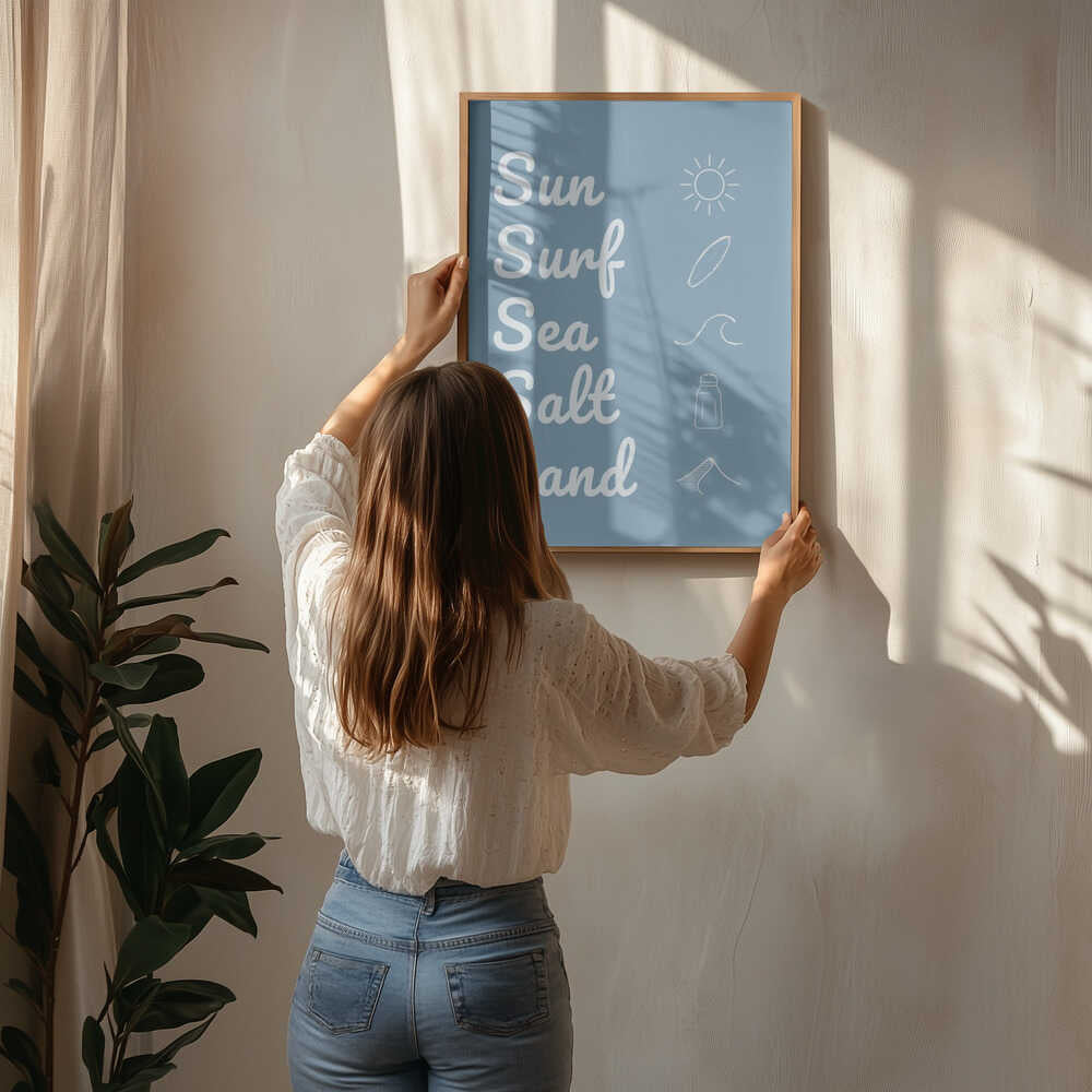 Sun Surf Sea Salt Sand Dark Blue