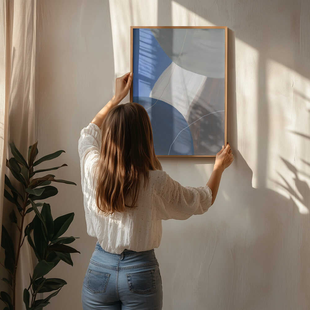 Harmoniska färgblock Poster