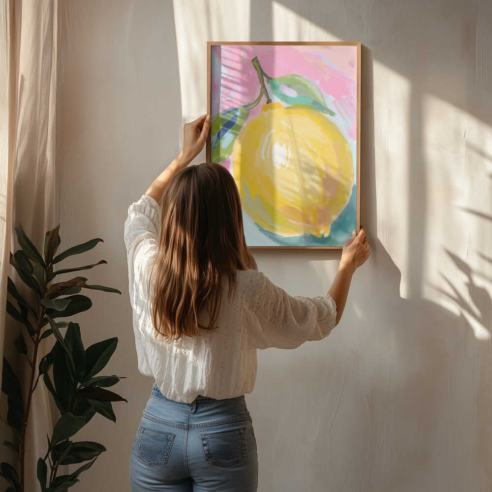 Plakat med Solbeskinnet Citrus-brist