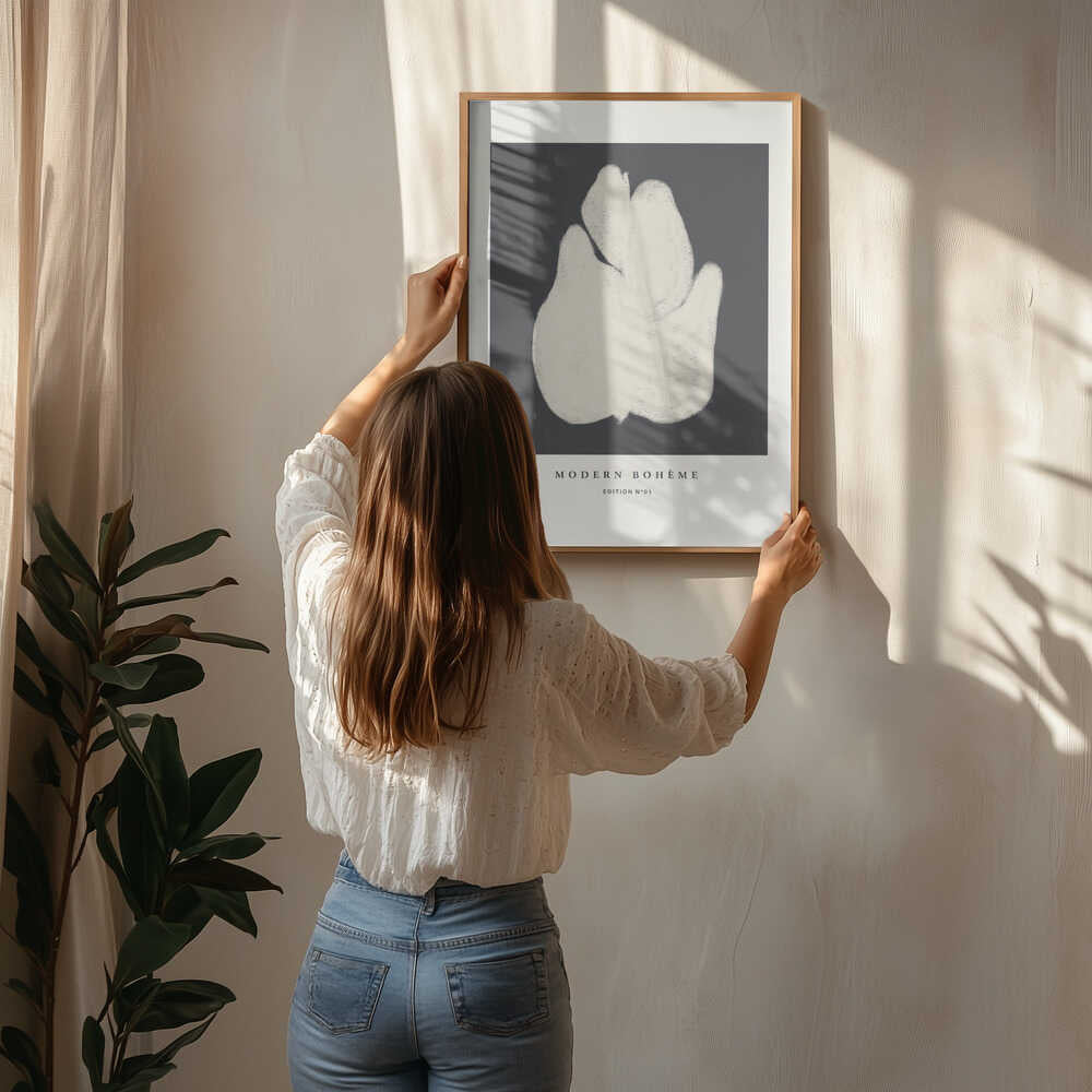 Abstrakt Blomster Poster
