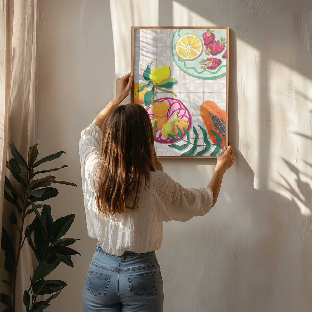 Färgglad sommarfrukt Poster