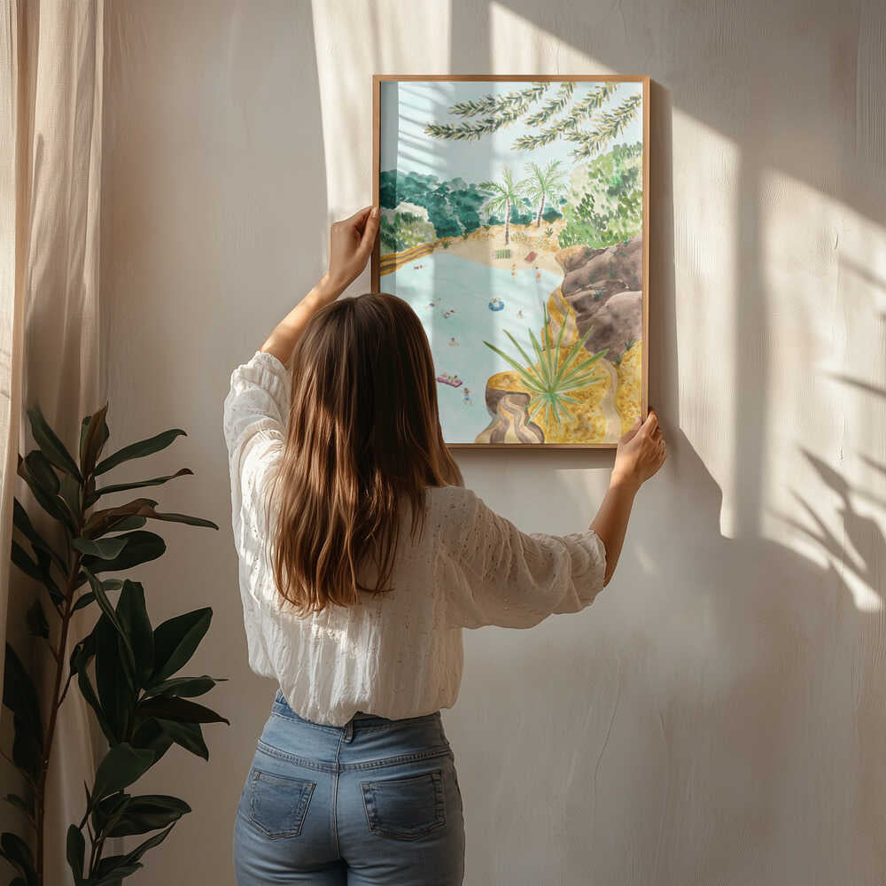 Tropisk Lagun-Oas Poster