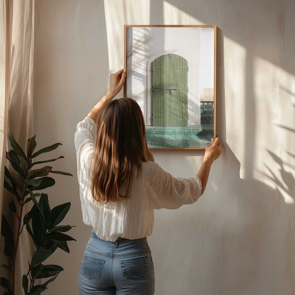 Den gröna trädörren Poster