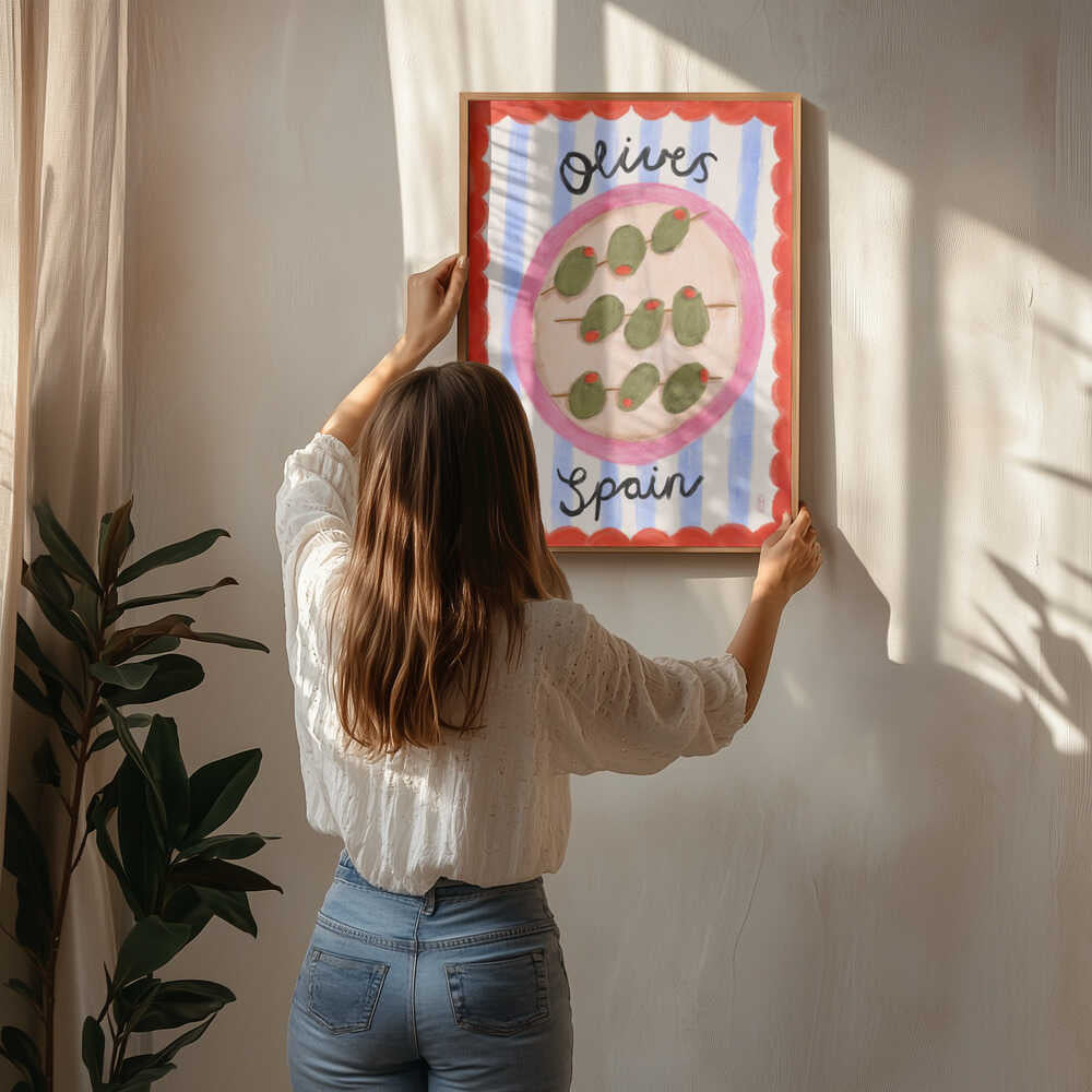 Plakat: Spansk Olivenfad