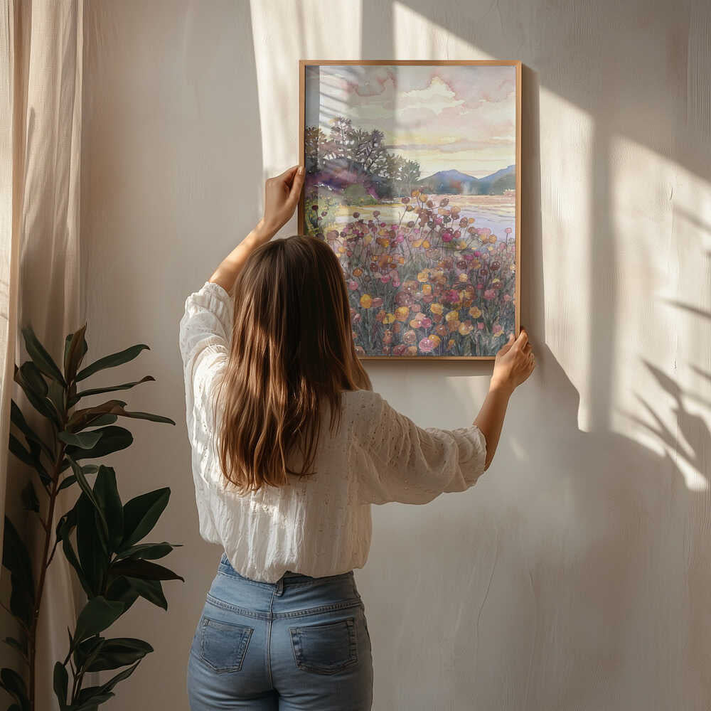 Golden Hour Bloom Plakat