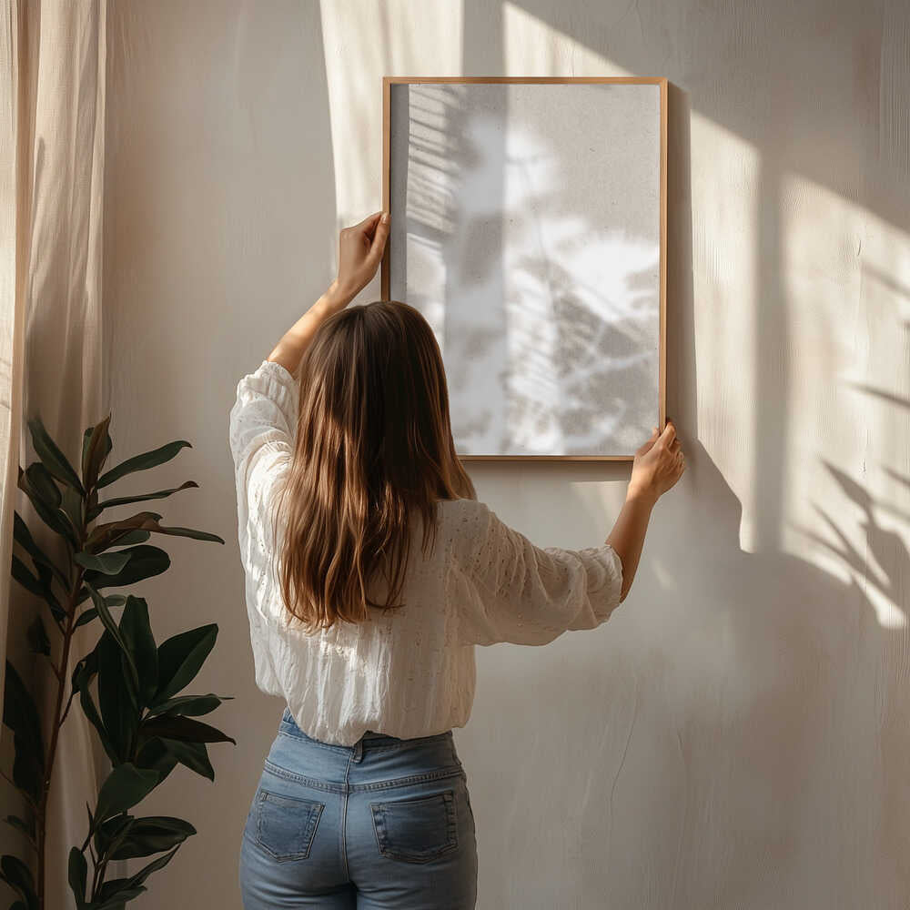 Soft Botanical Shadows Poster